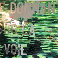 DOUTENT (feutres et vernis sur miroir, 30 x 30 cm)